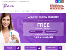Tablet Screenshot of nowdentistry.com